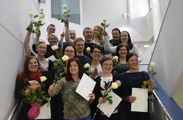Lähiesimiestyön ammattitutkinnon valmistujaiskuva.