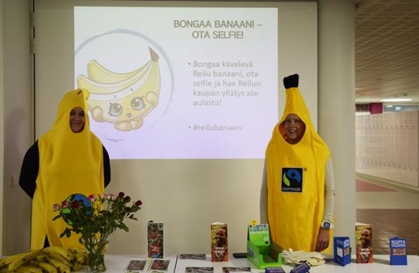 Reilun kaupan päivä Mercuriassa 2018.